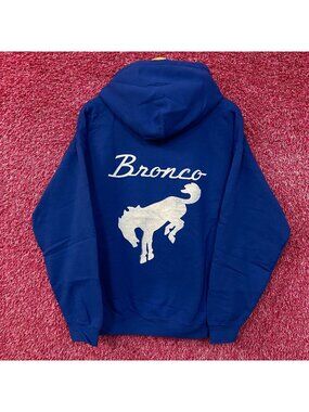 Junk Food Ford Bronco Classic Logo Pullover Hoodie Small